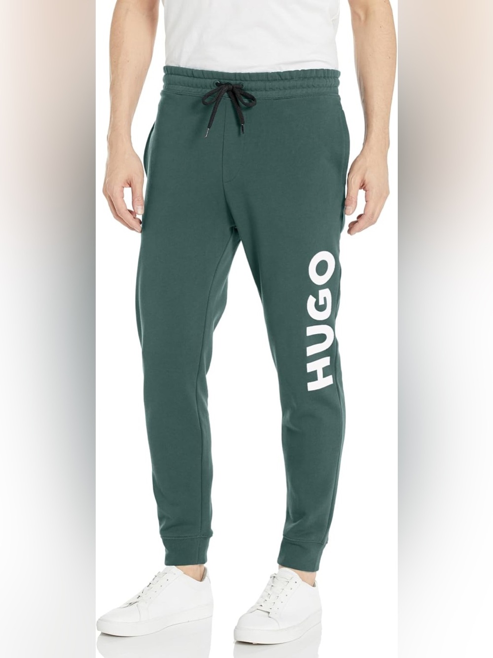 HUGO Forest Green Logo Joggers